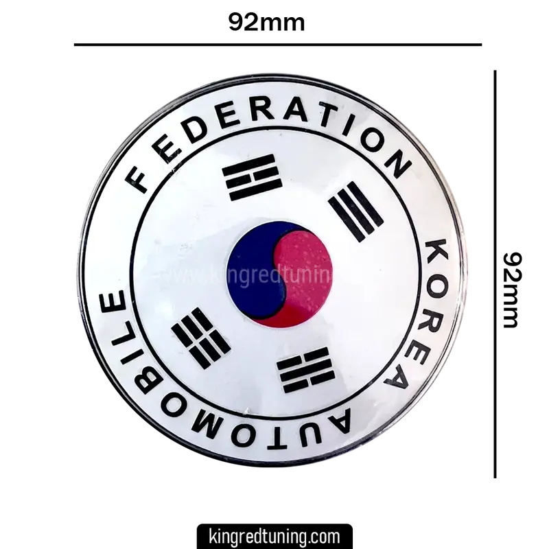 Medidas del emblema JDM