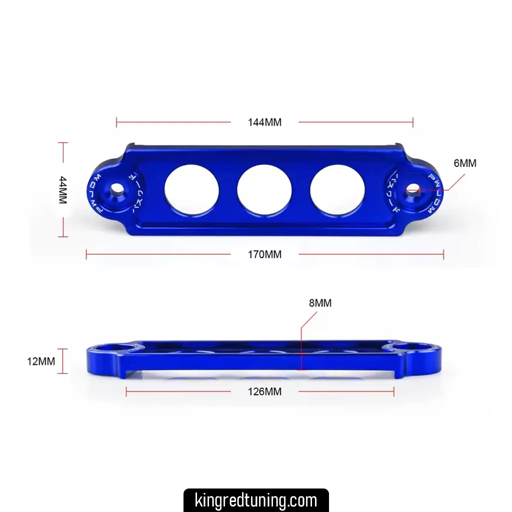 Medidas del sujetador de bateria