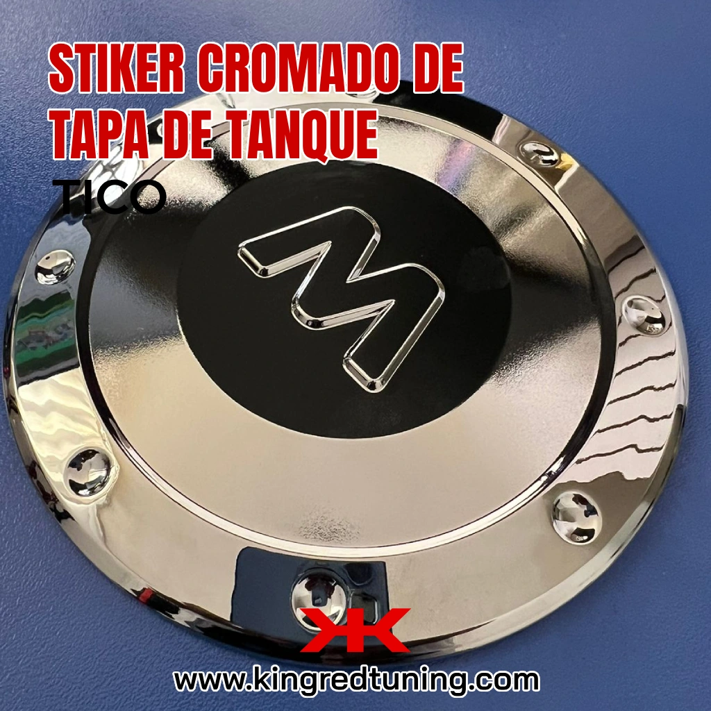 Tapa cromada tico