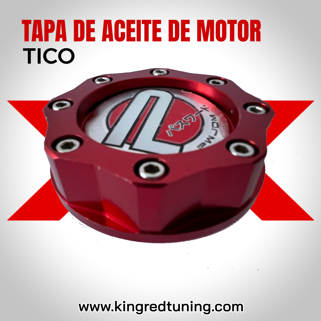 tapa de aceite de motor Rojo