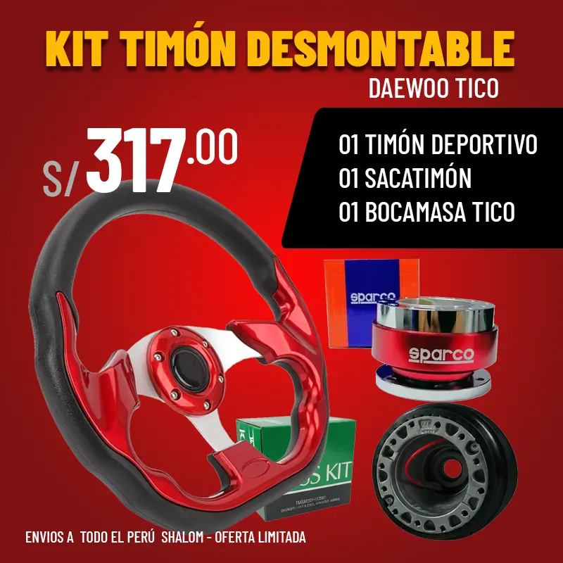 KIT TIMÓN DESMONTABLE